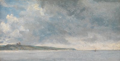 Escena costera con acantilados de John Constable